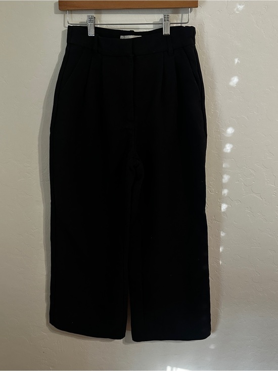 Abercrombie & Fitch Pants - Abercrombie & Fitch Curve Love Black Wide-Leg Trousers